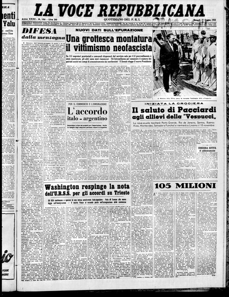 La voce repubblicana : quotidiano del Partito repubblicano italiano