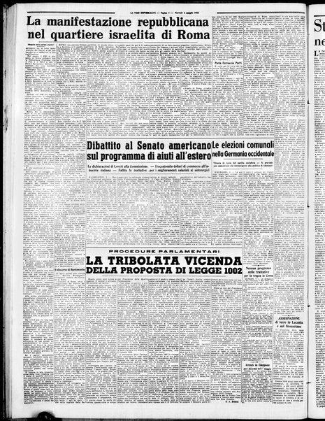 La voce repubblicana : quotidiano del Partito repubblicano italiano