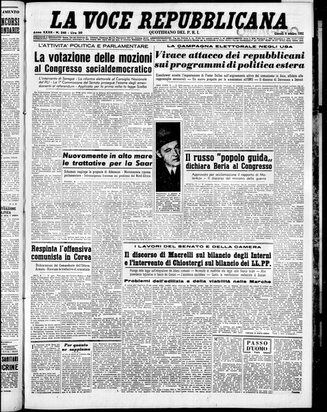 La voce repubblicana : quotidiano del Partito repubblicano italiano