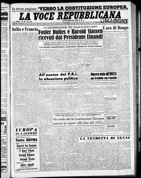 La voce repubblicana : quotidiano del Partito repubblicano italiano