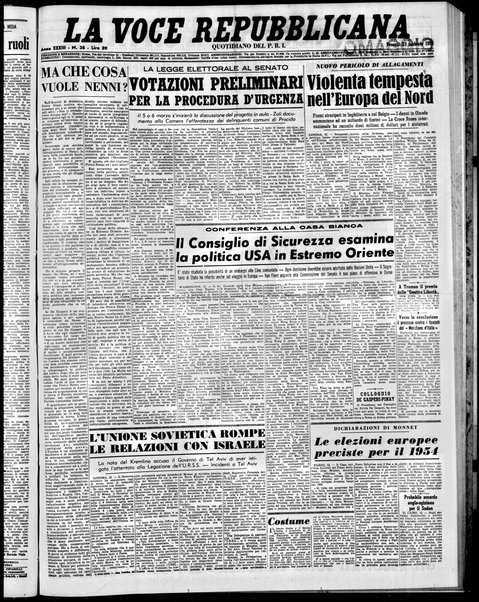 La voce repubblicana : quotidiano del Partito repubblicano italiano