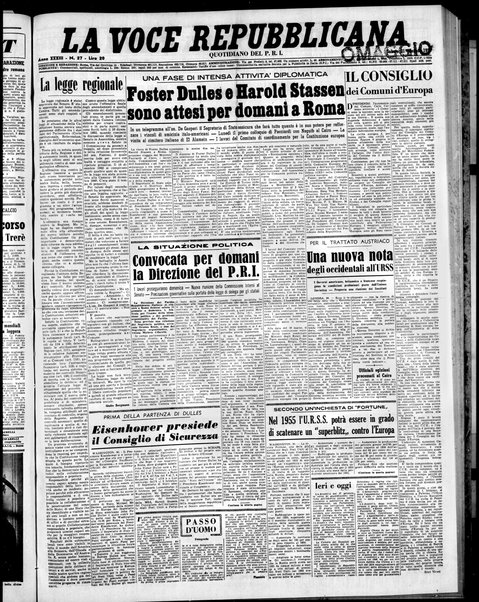 La voce repubblicana : quotidiano del Partito repubblicano italiano