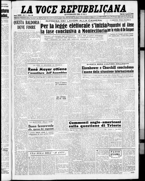 La voce repubblicana : quotidiano del Partito repubblicano italiano