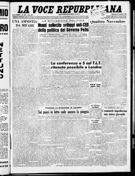 La voce repubblicana : quotidiano del Partito repubblicano italiano