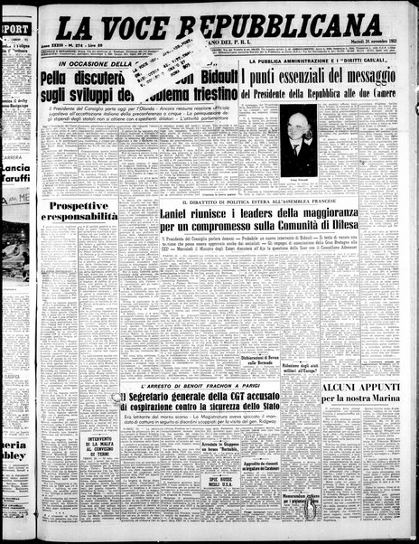 La voce repubblicana : quotidiano del Partito repubblicano italiano