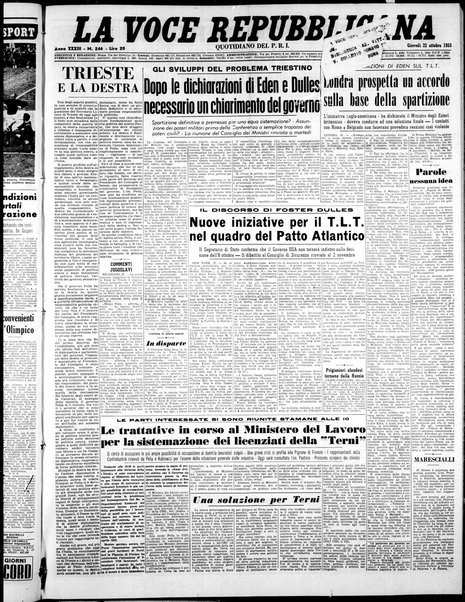 La voce repubblicana : quotidiano del Partito repubblicano italiano