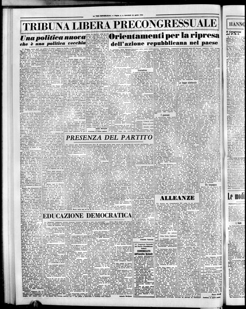 La voce repubblicana : quotidiano del Partito repubblicano italiano