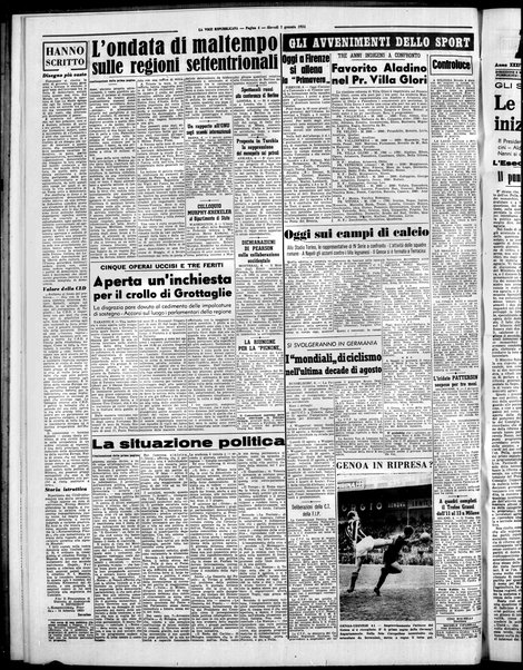 La voce repubblicana : quotidiano del Partito repubblicano italiano