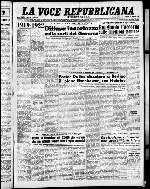 La voce repubblicana : quotidiano del Partito repubblicano italiano