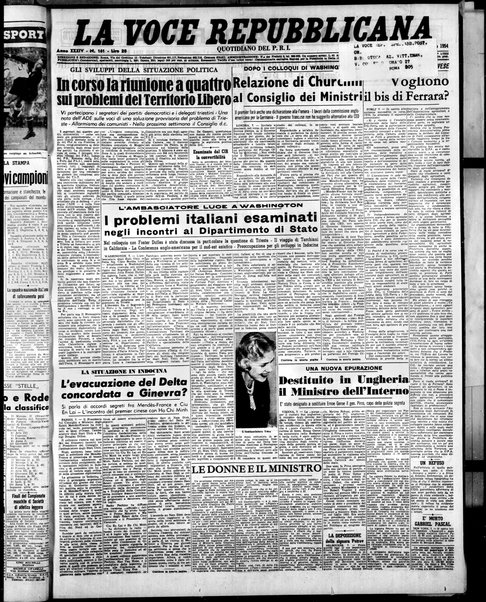 La voce repubblicana : quotidiano del Partito repubblicano italiano