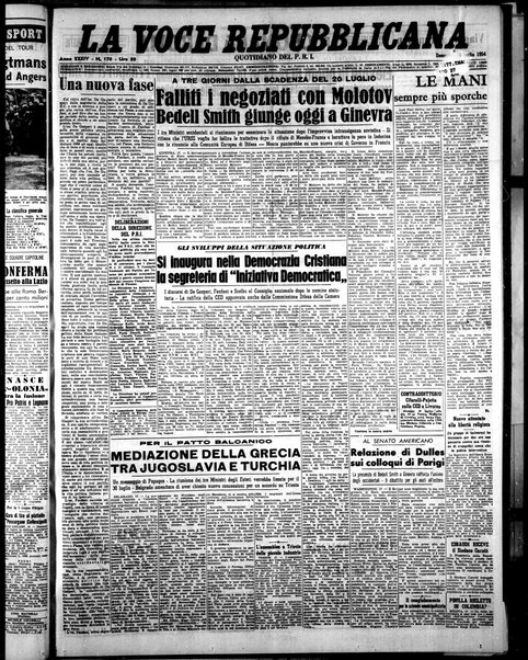 La voce repubblicana : quotidiano del Partito repubblicano italiano