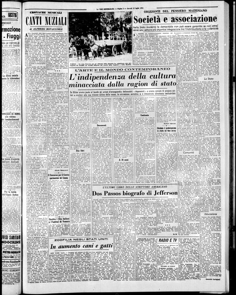 La voce repubblicana : quotidiano del Partito repubblicano italiano