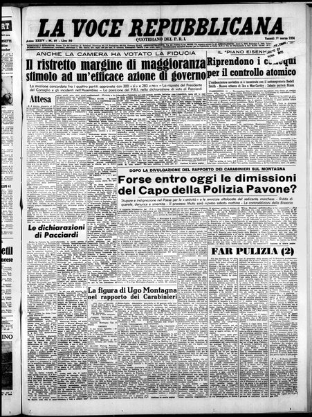 La voce repubblicana : quotidiano del Partito repubblicano italiano