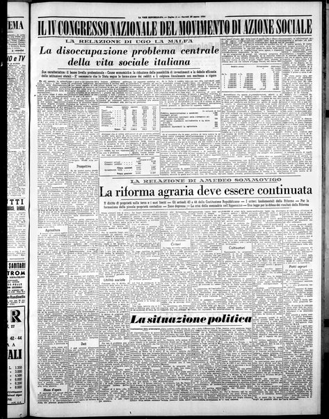 La voce repubblicana : quotidiano del Partito repubblicano italiano