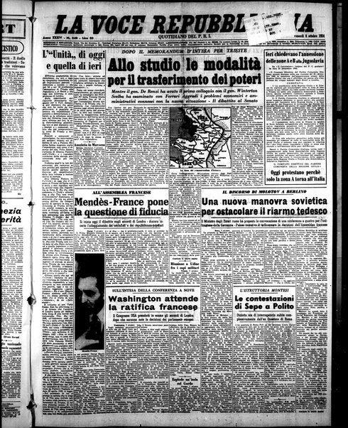 La voce repubblicana : quotidiano del Partito repubblicano italiano