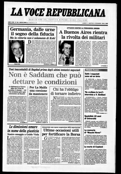 La voce repubblicana : quotidiano del Partito repubblicano italiano