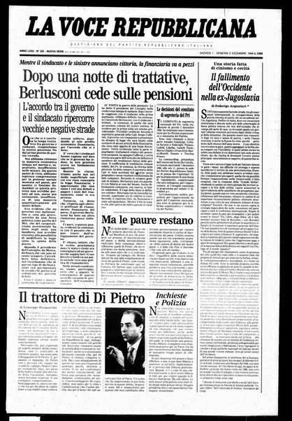 La voce repubblicana : quotidiano del Partito repubblicano italiano