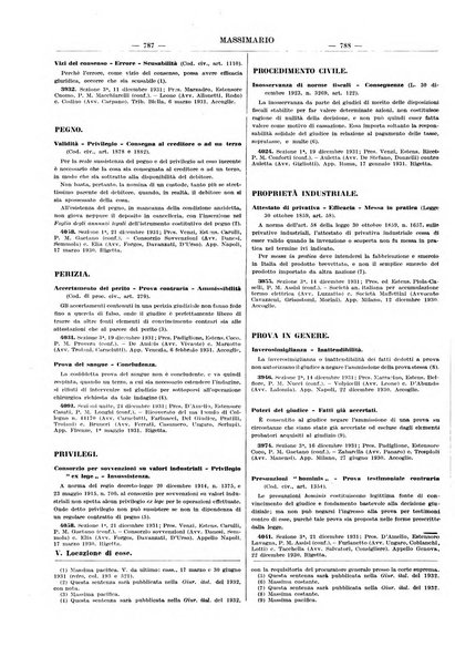 Massimario della giurisprudenza italiana contenente tutte le massime della Cassazione civile