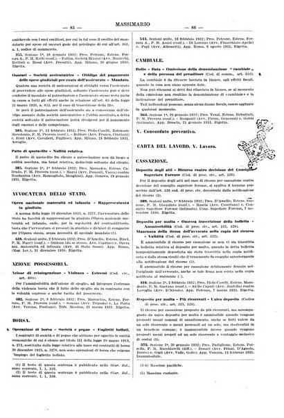 Massimario della giurisprudenza italiana contenente tutte le massime della Cassazione civile