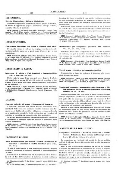 Massimario della giurisprudenza italiana contenente tutte le massime della Cassazione civile