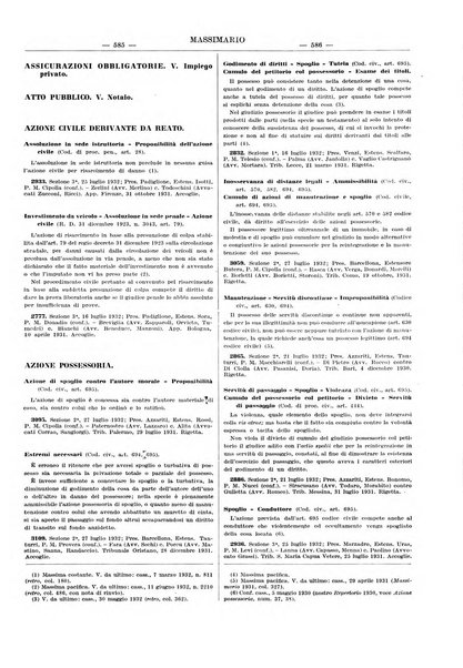 Massimario della giurisprudenza italiana contenente tutte le massime della Cassazione civile