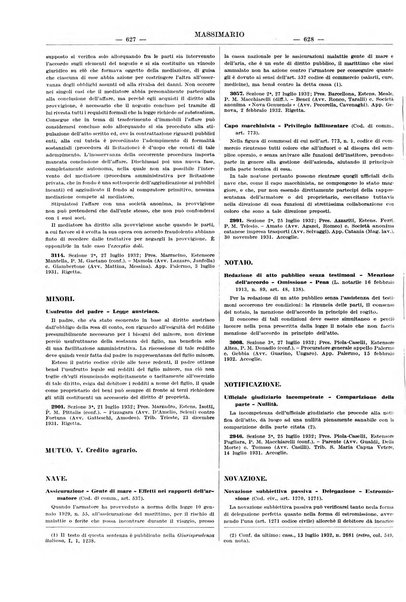 Massimario della giurisprudenza italiana contenente tutte le massime della Cassazione civile