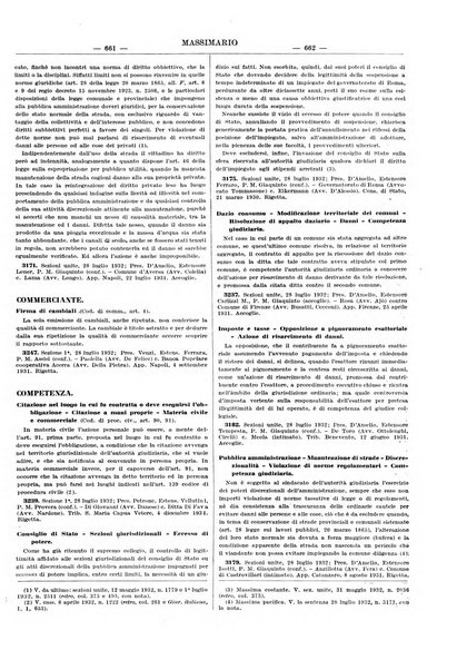 Massimario della giurisprudenza italiana contenente tutte le massime della Cassazione civile