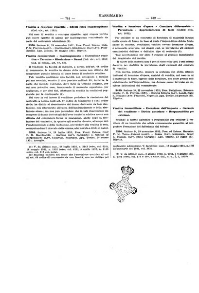 Massimario della giurisprudenza italiana contenente tutte le massime della Cassazione civile