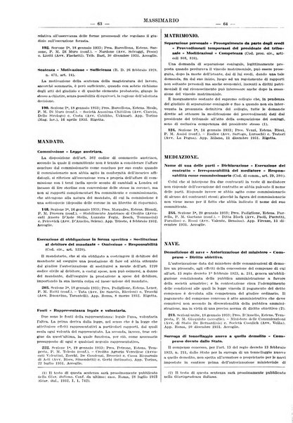 Massimario della giurisprudenza italiana contenente tutte le massime della Cassazione civile