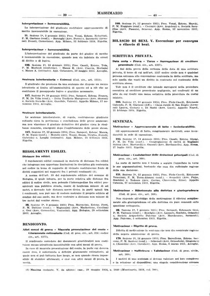 Massimario della giurisprudenza italiana contenente tutte le massime della Cassazione civile