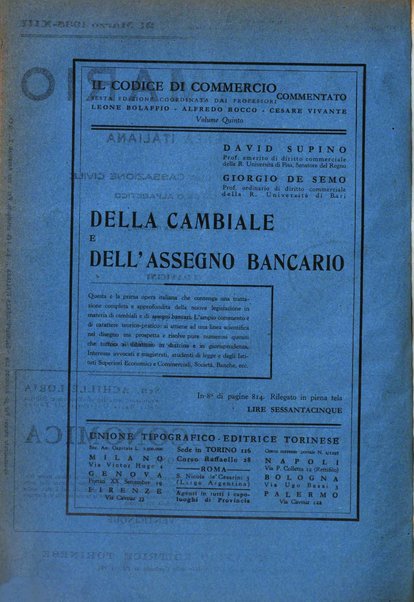 Massimario della giurisprudenza italiana contenente tutte le massime della Cassazione civile