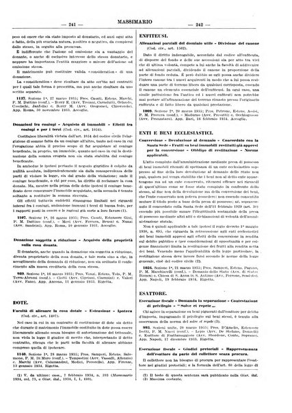 Massimario della giurisprudenza italiana contenente tutte le massime della Cassazione civile