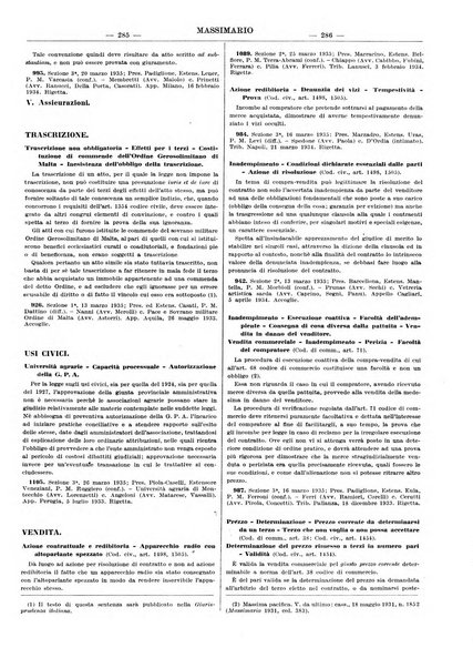 Massimario della giurisprudenza italiana contenente tutte le massime della Cassazione civile