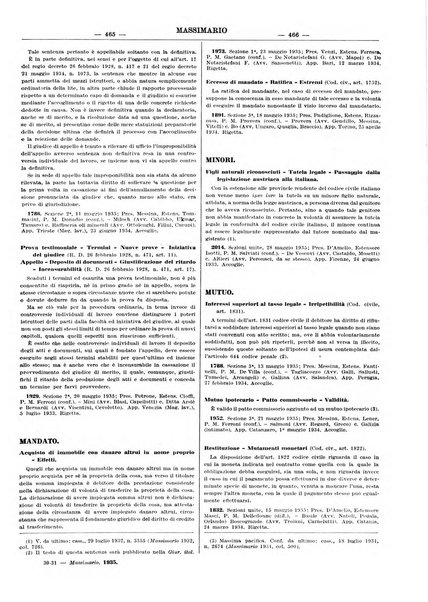 Massimario della giurisprudenza italiana contenente tutte le massime della Cassazione civile