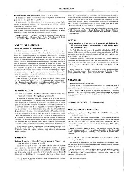 Massimario della giurisprudenza italiana contenente tutte le massime della Cassazione civile