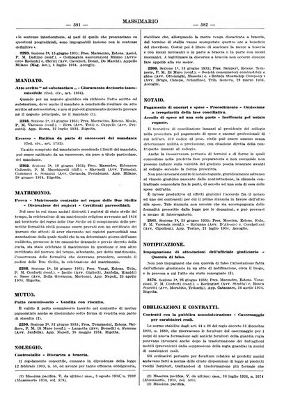 Massimario della giurisprudenza italiana contenente tutte le massime della Cassazione civile