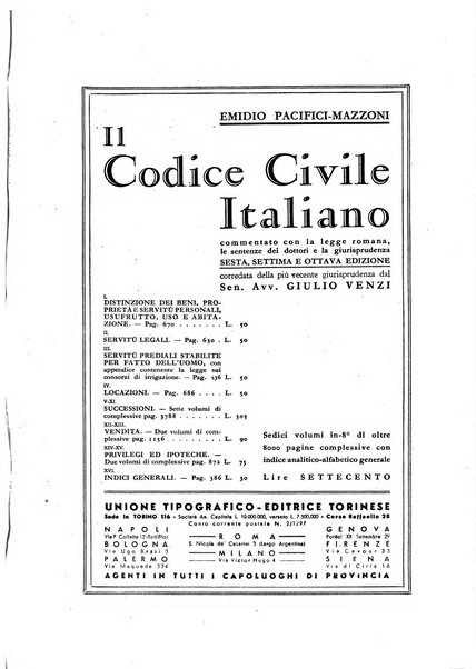 Massimario della giurisprudenza italiana contenente tutte le massime della Cassazione civile