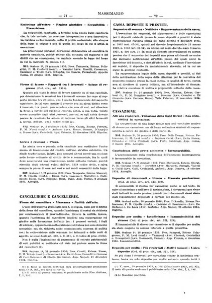 Massimario della giurisprudenza italiana contenente tutte le massime della Cassazione civile