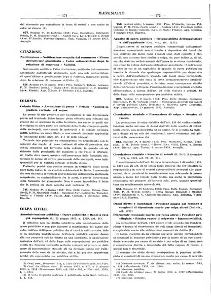 Massimario della giurisprudenza italiana contenente tutte le massime della Cassazione civile