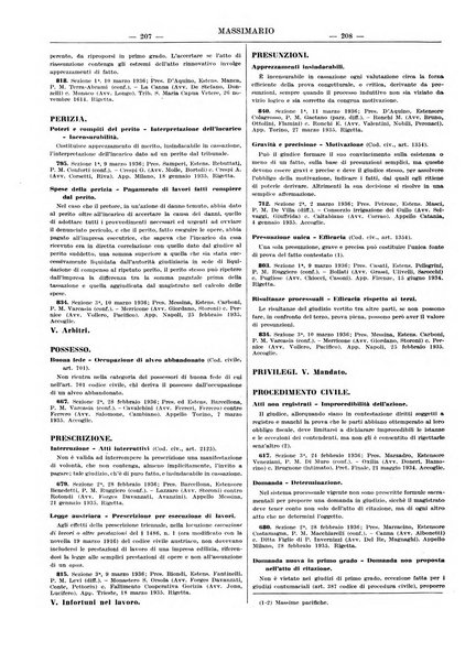 Massimario della giurisprudenza italiana contenente tutte le massime della Cassazione civile