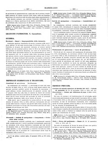 Massimario della giurisprudenza italiana contenente tutte le massime della Cassazione civile