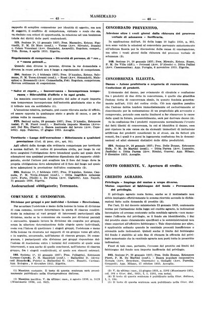 Massimario della giurisprudenza italiana contenente tutte le massime della Cassazione civile