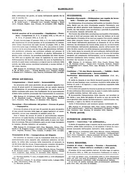 Massimario della giurisprudenza italiana contenente tutte le massime della Cassazione civile