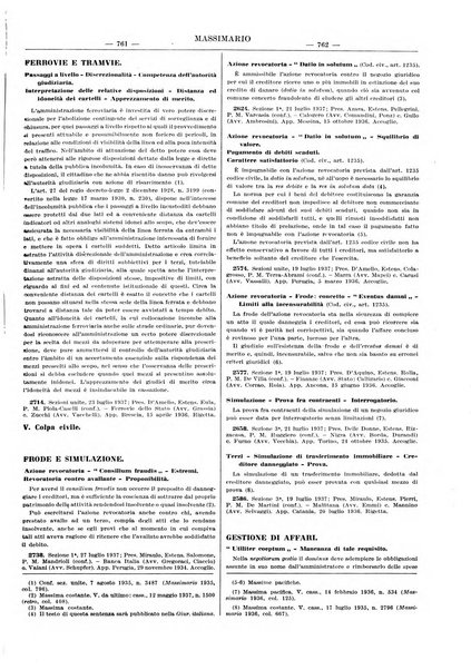 Massimario della giurisprudenza italiana contenente tutte le massime della Cassazione civile