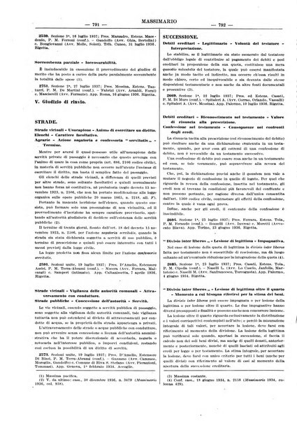 Massimario della giurisprudenza italiana contenente tutte le massime della Cassazione civile