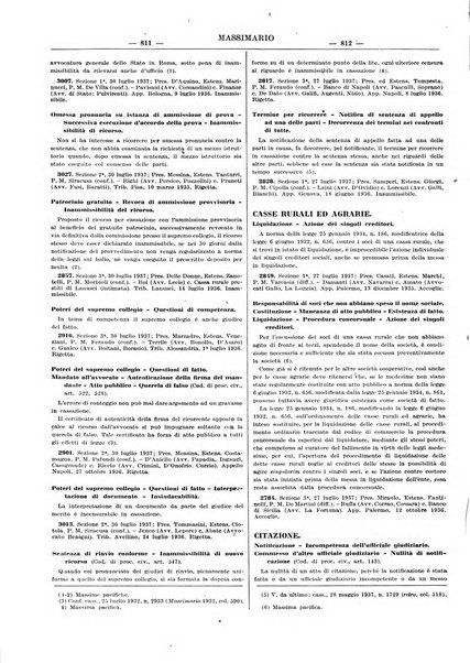 Massimario della giurisprudenza italiana contenente tutte le massime della Cassazione civile