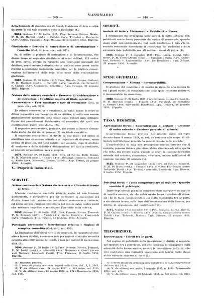 Massimario della giurisprudenza italiana contenente tutte le massime della Cassazione civile