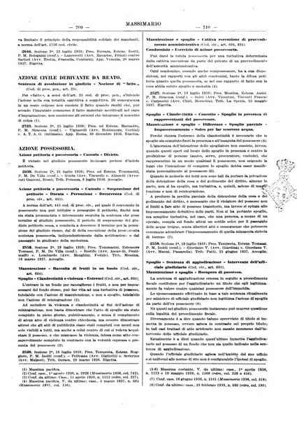 Massimario della giurisprudenza italiana contenente tutte le massime della Cassazione civile