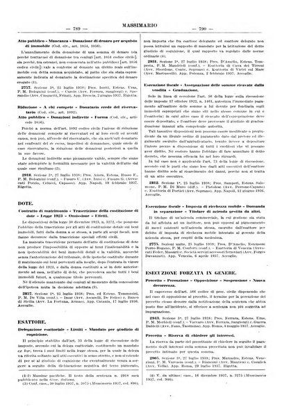 Massimario della giurisprudenza italiana contenente tutte le massime della Cassazione civile