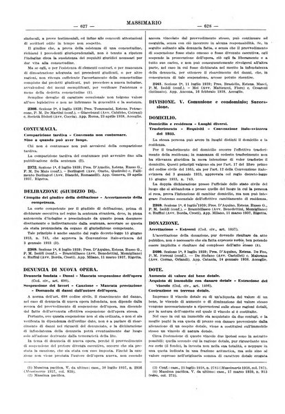 Massimario della giurisprudenza italiana contenente tutte le massime della Cassazione civile